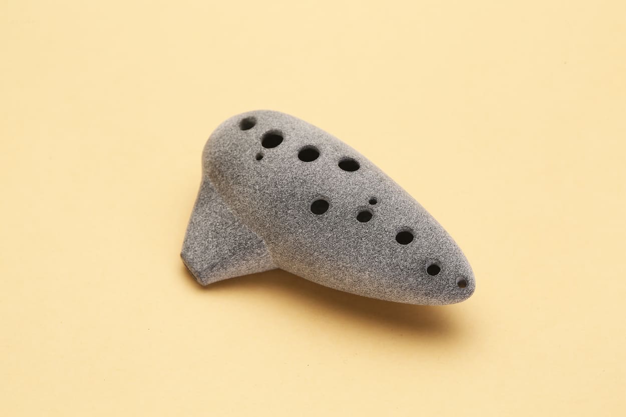 mjf 3d printed nylon in gray